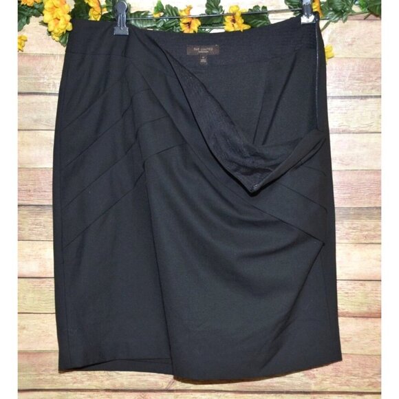 The Limited Collection Ladies 12 Black Knee Length Pencil Skirt Stretch Career - Picture 3 of 10